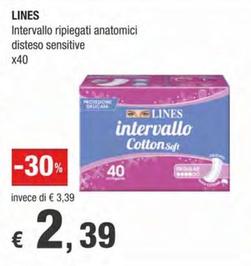 Offerta per Lines - Intervallo Ripiegati Anatomici Disteso Sensitive a 2,39€ in Crai