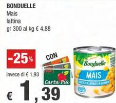 Offerta per Bonduelle - Mais Lattina a 1,39€ in Crai