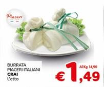Offerta per Crai - Burrata Piaceri Italiani a 1,49€ in Crai