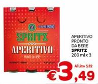 Offerta per Spritz - Aperitivo Pronto Da Bere a 3,49€ in Crai