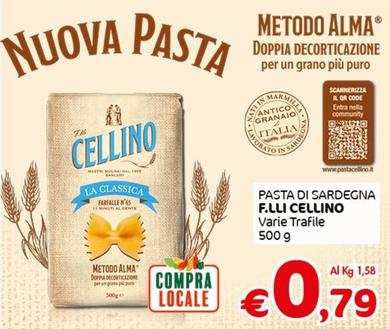 Offerta per F.lli Cellino - Pasta Di Sardegna a 0,79€ in Crai