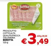 Offerta per Beretta - Rosciutto Cotto Alta Qualità Fresca Salumeria a 3,49€ in Crai