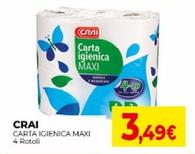 Offerta per Crai - Carta Igienica Maxi a 3,49€ in Crai