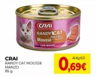 Offerta per Crai - Randy Cat Mousse Manzo a 0,69€ in Crai