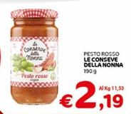Offerta per Le Conserve Della Nonna - Pesto Rosso a 2,19€ in Crai