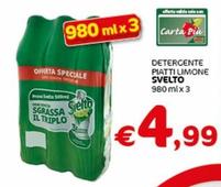 Offerta per Svelto - Detergente Piatti Limone a 4,99€ in Crai