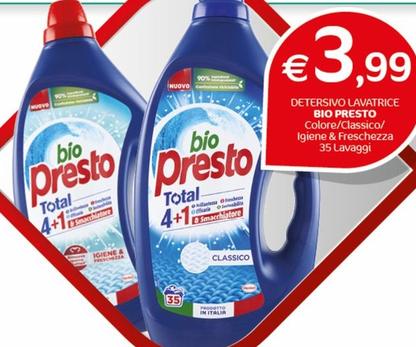 Offerta per Bio Presto - Detersivo Lavatrice a 3,99€ in Crai