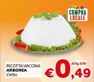 Offerta per Arborea - Ricotta Vaccina a 0,49€ in Crai