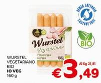 Offerta per Io Veg - Wurstel Vegetariano Bio a 3,49€ in Crai