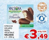 Offerta per Valsoia - Stecchi Gelato 100% Vegetale a 3,49€ in Crai