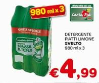 Offerta per Svelto - Detergente Piatti Limone a 4,99€ in Crai