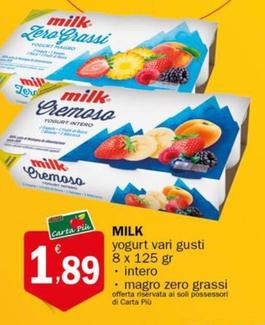 Offerta per Milk - Yogurt a 1,89€ in Crai