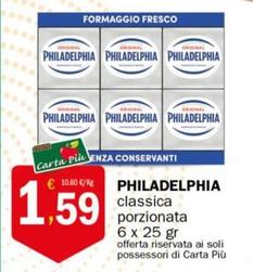 Offerta per Philadelphia - Classica Porzionata a 1,59€ in Crai