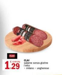 Offerta per Clai - Salame Senza Glutine a 1,29€ in Crai