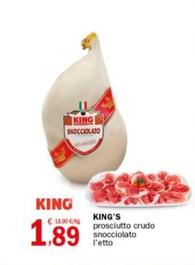 Offerta per King'S - Prosciutto Crudo Snocciolato a 1,89€ in Crai