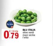 Offerta per Blu Italia - Olive Verdi Maxi Sicilia a 0,79€ in Crai