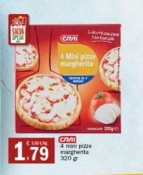 Offerta per Crai - Mini Pizze Margherita a 1,79€ in Crai