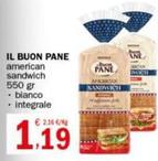 Offerta per Il Buon Pane - American Sandwich a 1,19€ in Crai