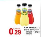 Offerta per San Benedetto - Bibite Zero a 0,29€ in Crai