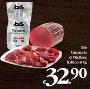 Offerta per Ibis - Carpaccio Di Vitellone Italiano a 32,9€ in Decò