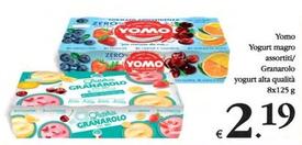 Offerta per Yomo - Yogurt Magro/ Granarolo - Yogurt Alta Qualità a 2,19€ in Decò