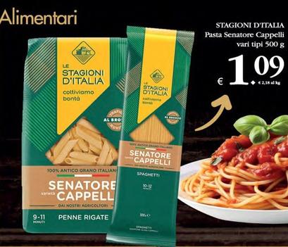 Offerta per Le Stagioni D'italia - Pasta Senatore Cappelli a 1,09€ in Decò