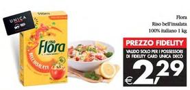 Offerta per Flora - Riso Bell'insalata 100% Italiano a 2,29€ in Decò