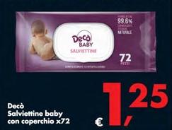 Offerta per Decò - Salviettine Baby Con Coperchio a 1,25€ in Decò