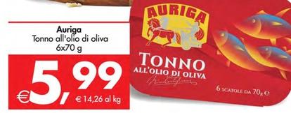Offerta per Auriga - Tonno All'Olio Di Oliva a 5,99€ in Decò