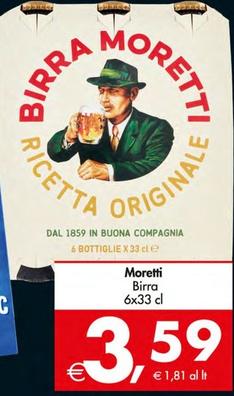 Offerta per Moretti - Birra a 3,59€ in Decò