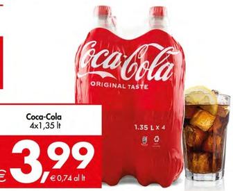 Offerta per Coca Cola - 4x1,35 Lt a 3,99€ in Decò