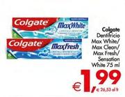 Offerta per Colgate - Dentifricio Max White a 1,99€ in Decò