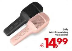 Offerta per Celly - Microfono Wireless Voice Control a 14,99€ in Decò