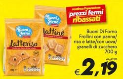 Offerta per Buoni Di Forno - Frollini Con Panna a 2,19€ in SuperConveniente