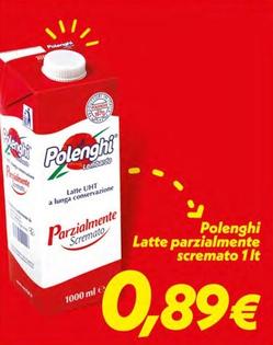 Offerta per Polenghi - Latte Parzialmente Scremato a 0,89€ in SuperConveniente
