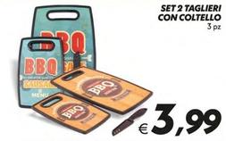 Offerta per Set 2 Taglieri Con Coltello a 3,99€ in SuperConveniente