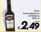 Offerta per Ponti - Aceto Balsamico Di Modena a 2,49€ in SuperConveniente