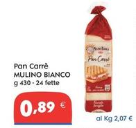 Offerta per Mulino Bianco - Pan Carrè a 0,89€ in Gross Iper