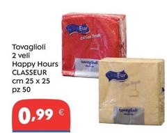 Offerta per Tovaglioli 2 Veli Happy Hours Classeur a 0,99€ in Gross Iper