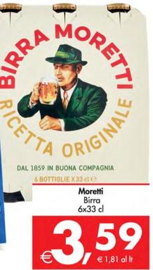 Offerta per Moretti - Birra a 3,59€ in Decò