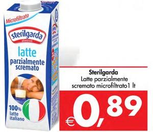 Offerta per Sterilgarda - Latte Parzialmente Scremato Microfiltrato a 0,89€ in Decò