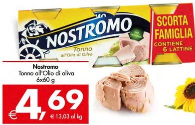 Offerta per Nostromo - Tonno All'Olio Di Oliva a 4,69€ in Decò