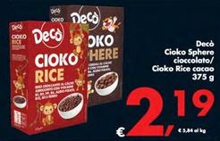 Offerta per Decò - Cioko Sphere Cioccolato/Cioko Rice Cacao a 2,19€ in Decò
