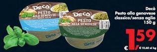 Offerta per Decò - Pesto Alla Genovese Classico/Senza Aglio a 1,59€ in Decò