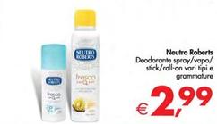 Offerta per Neutro Roberts - Deodorante Spray a 2,99€ in Decò