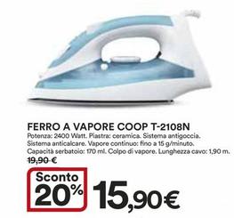 Offerta per Coop - Ferro A Vapore T 2108N a 15,9€ in Ipercoop