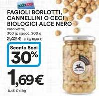 Offerta per Alce Nero - Fagioli Borlotti, Cannellini O Ceci Biologici a 1,69€ in Ipercoop