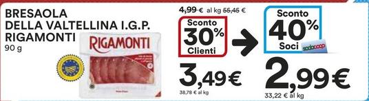 Offerta per Rigamonti - Bresaola Della Valtellina I.G.P. a 3,49€ in Ipercoop
