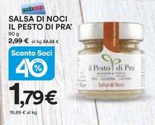 Offerta per Il Pesto Di Prà - Salsa Di Noci a 1,79€ in Ipercoop