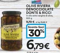 Offerta per Donte & Ricci - Olive Riviera Denocciolate a 6,79€ in Ipercoop